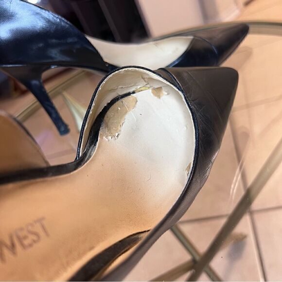 Nine West Black Pointy Toe Pumps - Picture 7 of 12